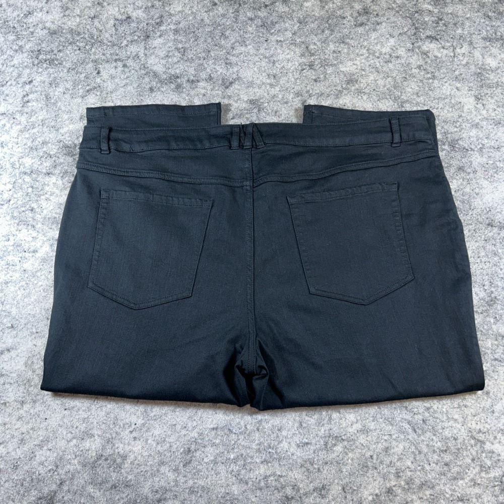 Isaac Mizrahi Live! Ankle Pants Women's 22W Black Button 5 Pocket Casual - Picture 3 of 10